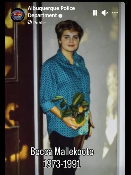 farrellmcguire's tweet image. Becca Doe has been identified! She was 18 year old Becca Mallekoote. 

I was not expecting this to ever be solved, it’s really encouraging to see such old cold cases finally being resolved with modern forensic technology.