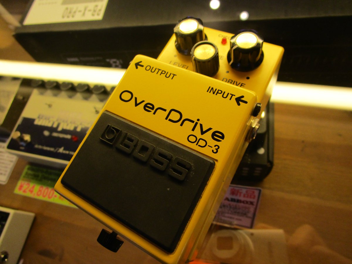 つくば店】BOSS / OD-3 中古にて入荷!! コンパクト歪みの定番モデル