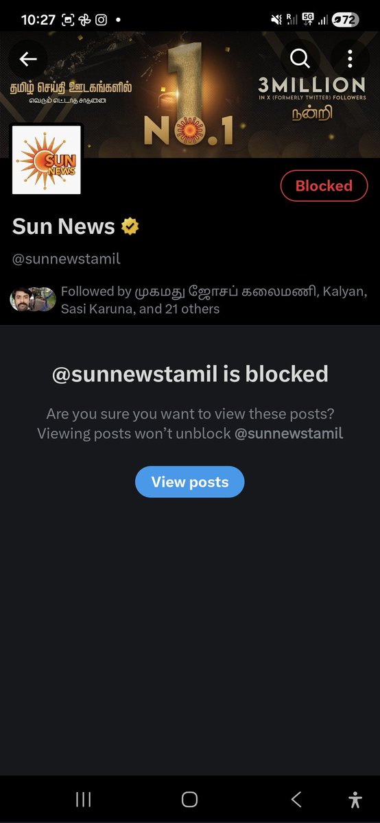 sidhu3757's tweet photo. @KVFC_Official @VenkatesTVK @sunnewstamil Done report &amp; blocked 👊🏻 https://t.co/01YF10f6MB