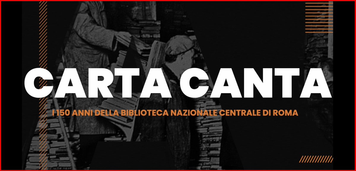 LucaMartera's tweet photo. PROIEZIONE DOCUMENTARIO “CARTA CANTA” SUI 150 ANNI DELLA BIBLIOTECA NAZIONALE CENTRALE DI ROMA 
Sabato 14 marzo ore 10.30 Auditorium @bnc_roma.  Ingresso gratuito con prenotazione obbligatoria: https://t.co/jhCroKNQci https://t.co/ufzrKopXJp