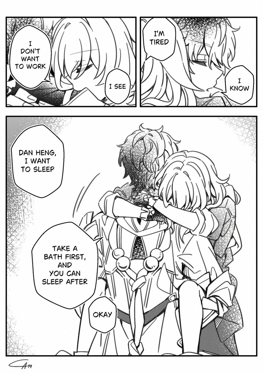 'Low Battery' 
Just a dragon with his tired racoon. (´• ω •`) ♡

#danstelle #丹星