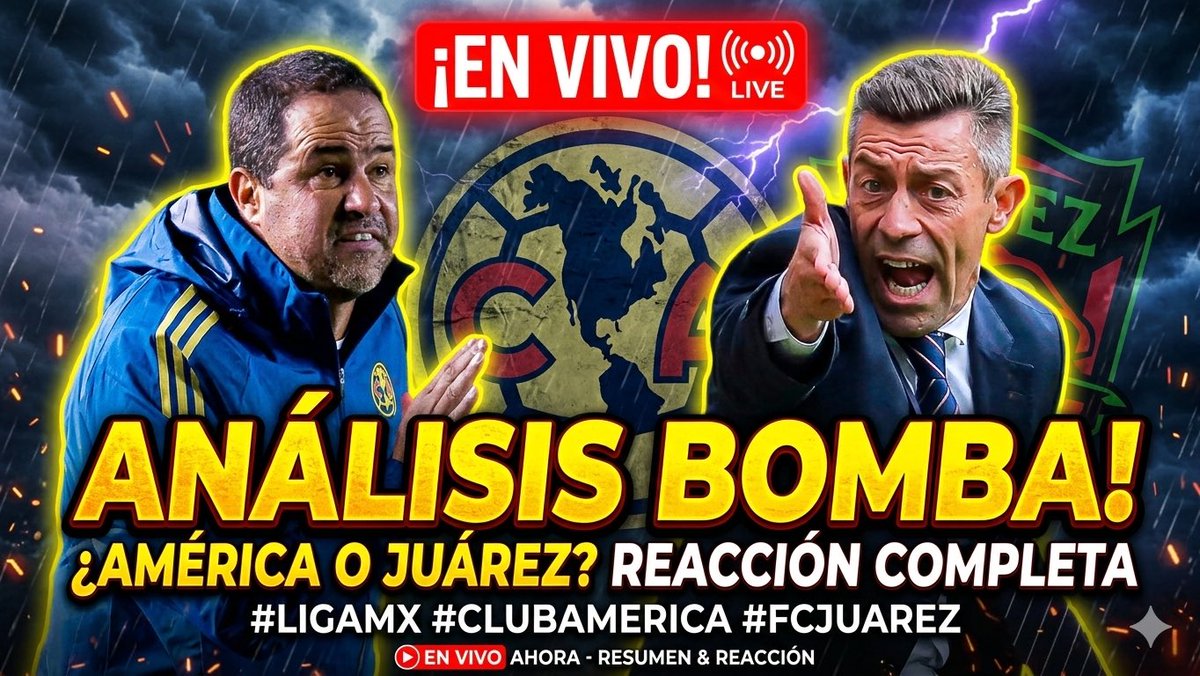 Vamos al canal de YouTube para platicar de la nueva derrota del <a href="/ClubAmerica/">Club América</a> 

¿Ya le podemos llamar crisis? 

¡Cáiganle ya! 

👇👇👇

🦅🦅 Al AMÉRICA le llueve sobre mojado | POST PARTIDO 🦅🦅 | CLUB AMÉRICA. youtube.com/live/60643Myc1… vía <a href="/YouTube/">YouTube</a>