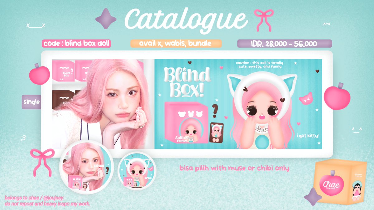 ᰍ chAe .. ꩜ 🧃 OPEN CUSTOM 🍀 tweet media