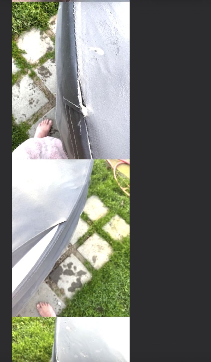ekladmit's tweet photo. Truly disappointed with @myspacover. I bought a cover 3yrs ago. It’s now coming apart at the seams and they are saying it’s not covered under their 5-yr warranty. Literally coming apart at the seams all the way around the top edge. 

Buyers beware! https://t.co/sXKVgUf2ec