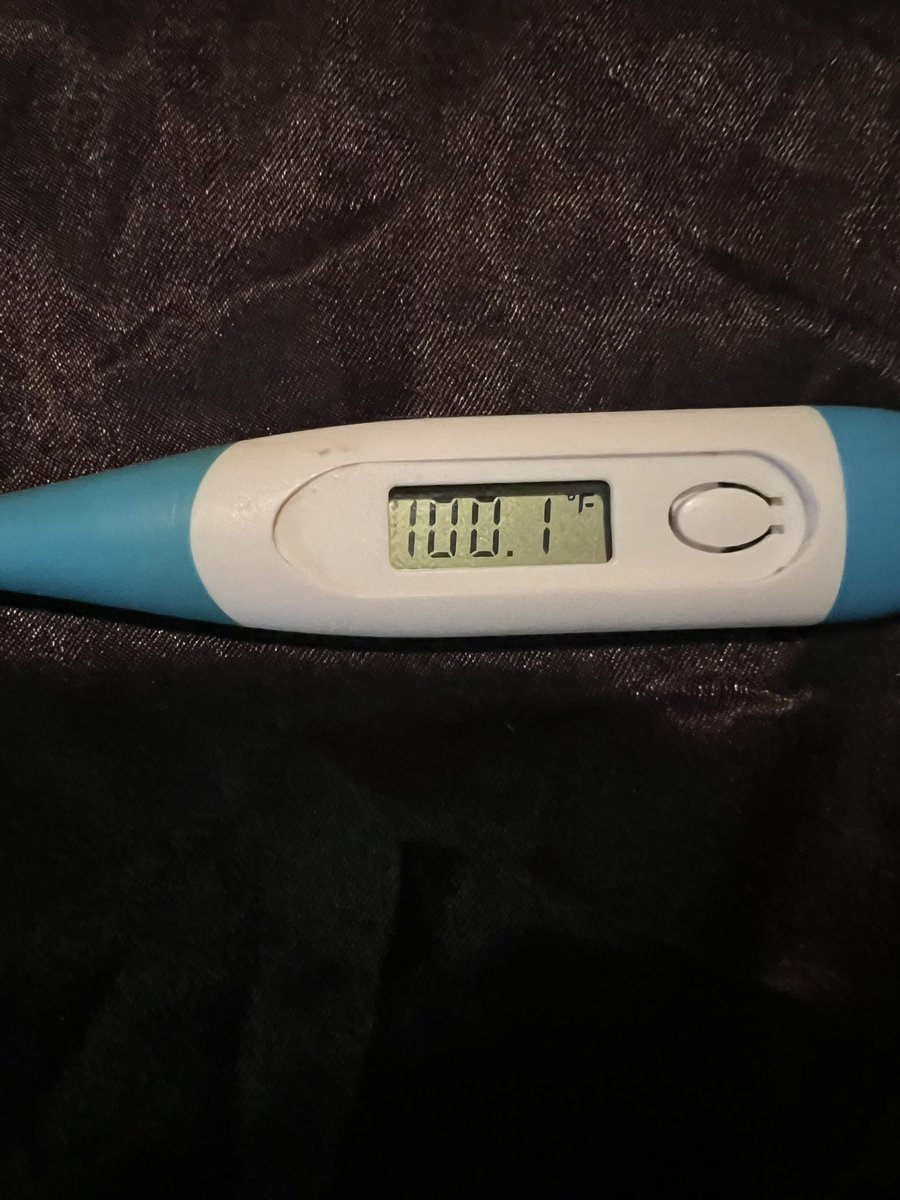 1MariaGaudette's tweet photo. Going up…. AGAIN 😢🤕 #prayers #hightemperature #thermometer #reflection #Broken #sick https://t.co/e2ddrSnkwo