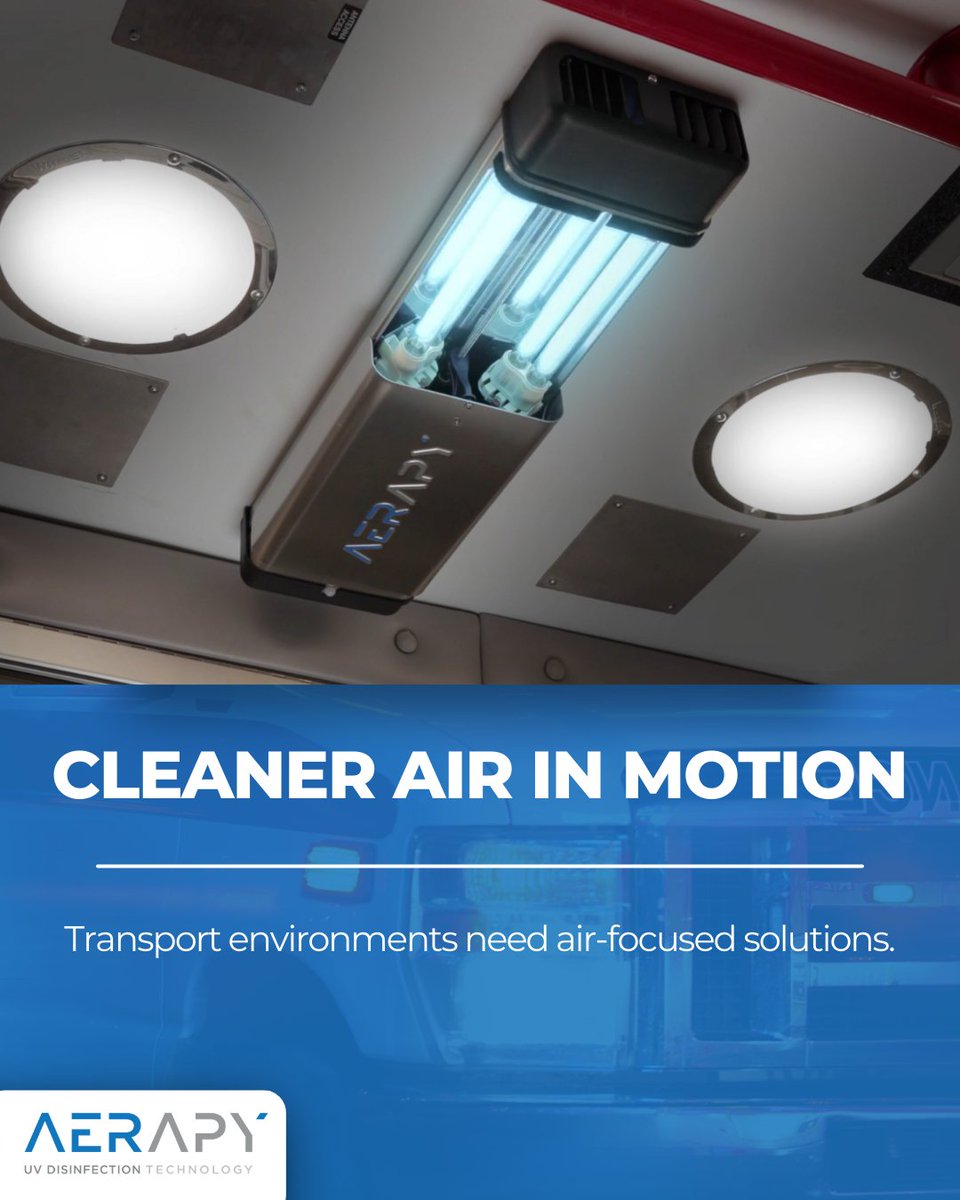 aerapyuv's tweet photo. Air quality matters in transport vehicles too. UV systems designed for mobile environments support cleaner air during travel and transitions, especially in high-turnover enclosed spaces. https://t.co/HdbjivaR2f https://t.co/Jzk8jf9x1Q