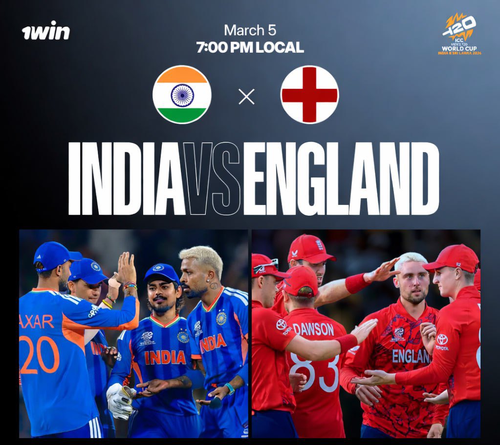 Swaroop53845146's tweet photo. 🔥The semi-final that will decide everything🎯

🏏 ICC Men's T20 World Cup, 2026 - 2nd Semi-Final
📅 05.03 \ 7:00 P.M.

➾ A match that was almost canceled due to weather conditions
➾ A match of India national cricket team vs England cricket team

And while the field decides who will go to the final, it is important to choose a platform where everything works at the same level 🥇

1win is a premium platform for those who value stability, speed, and comfort 🤍

Semi-final. Pressure. History.
There is only one question - who will you support? 🤔