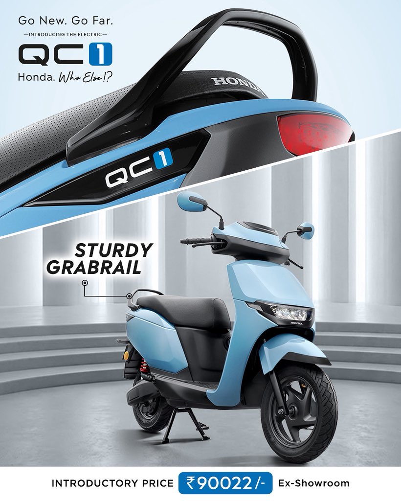 honda2wheelerin's tweet photo. The Honda QC1 features a sturdy grabrail that enhances rider safety and comfort, while also adding a sleek, stylish touch to its overall design.
#Honda #Honda2Wheelers #ThePowerOfDreams #QC1 #GoNewGoFar https://t.co/XDYy1rFUno