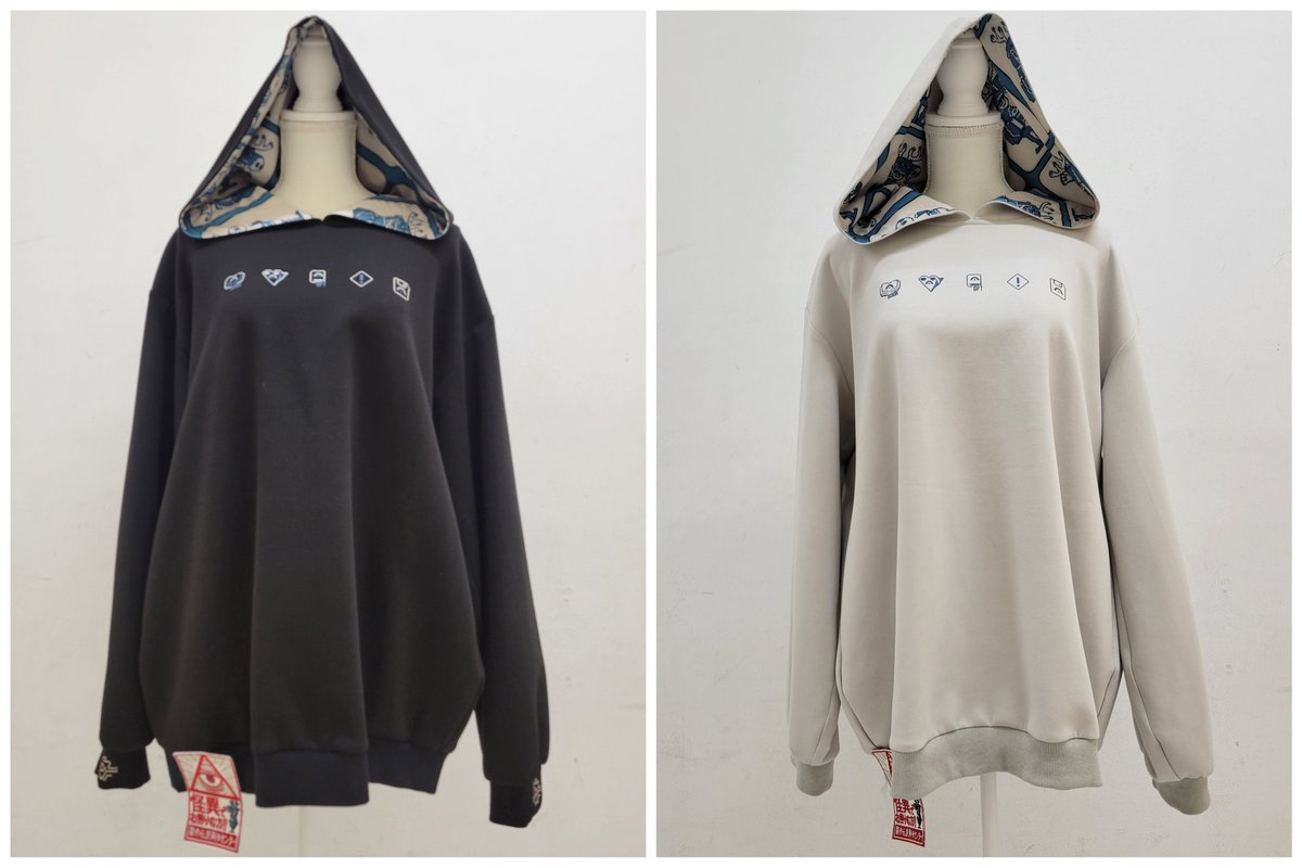 \サンプル商品のご紹介/

#都市伝説解体センター ×favoriteコラボ
トシカイくんパーカー
100902 black white
¥23,100(税込)⚠️予約商品

トシカイくんと作品の世界観をイメージしたパーカー
ゲーム内アイコンやトシカイくん裏地などこだわり詰まった１着❣️

スタッフ身長160cm
#Favoriteスタッフコーデ
