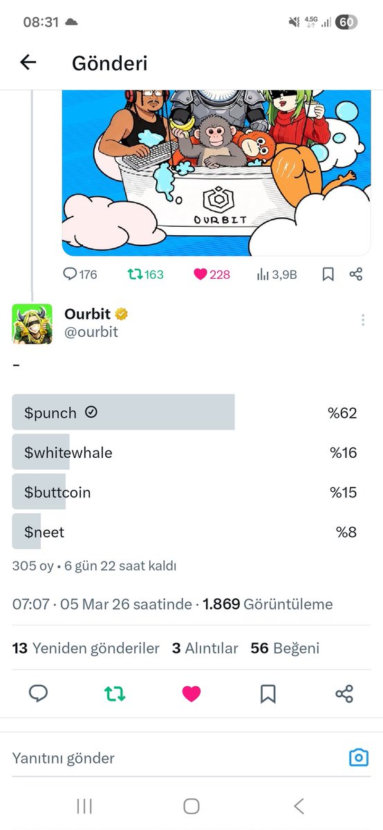 serhan13341's tweet image. $PUNCH 
@coinmuhendisi @paramuhendisim 
Thanks. #Ourbit