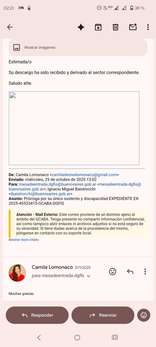 camilalomonaco's tweet photo. Por favor les ruego RT

Este tipo como se atacó conmigo y los expuse en su corrupción ahora ataca a mi padre que todos saben es discapacitado y jubilado con Parkinson hipertensión diabetes nefropatías esta ciego y sordo que cobra la mínima y en abandono de persona por el @gcba salud pues ahora siguen atacando corruptamente y le fueron al puesto de diarios y le dejaron esto. Desde ya te aclaro (@ibaistrocchi) y @jorgemacri que tengo un mail de mepyhu@buenosaires.gob.ar que aca dejo dónde le dan   ustedes mismos me dieron 180 días más para su puesto porque ya me pidió coima el inspector. Literalmente estás en la cadena de mails @ibaistrocchi y mesa de entrada lo srivo a tu sector.
 Peticiones administrativas generales: 15 días hábiles para dictaminar o resolver (según la Ley de Procedimientos Administrativos de CABA, Dec. 1510/97).
Mañana me levanto y te denunció penalmente por mal desempeño y pido amparo y cautelar. Que les pasa a ustedes que se creen que van a hacer lo que quieran. Y les advierto ahora donde toquen ese puesto de diarios consuman su dolo y no voy a parar hasta que los decidan y me paguen daño y perjuicio y el daño psicológico y moral hacia mi padre. Tengo todo documentado.
