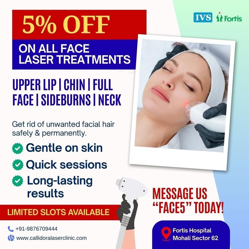 callidora_laser's tweet image. Say goodbye to unwanted facial hair with safe and effective laser treatments. Enjoy smoother skin and long-lasting results with our special 5% offer on face laser treatments.
shorturl.at/tFbMR
#LaserHairRemoval #LaserTreatment #FacialHairRemoval #LaserSkinCare