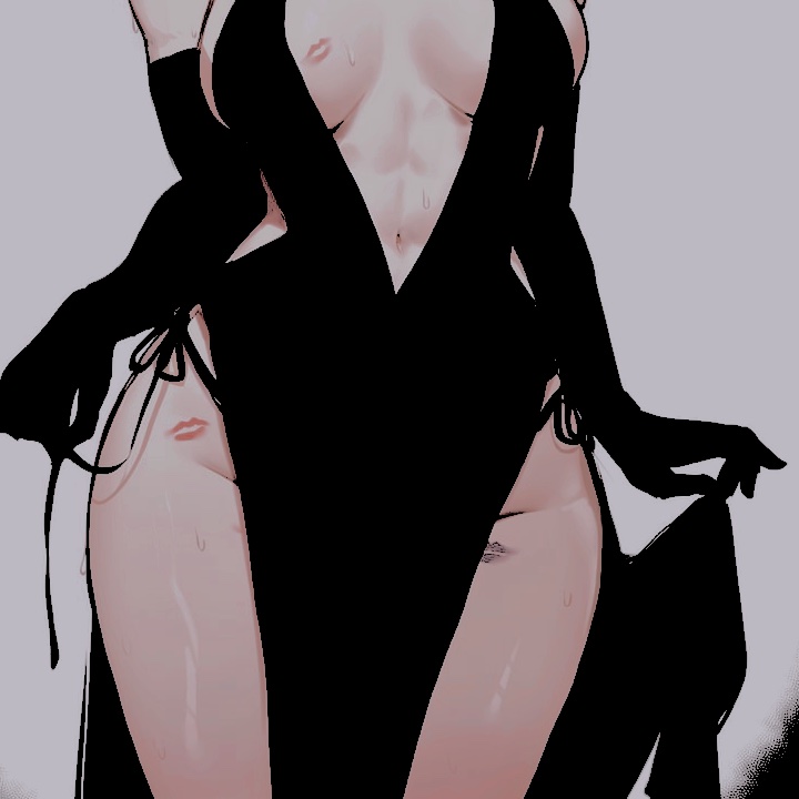 Literally could NOT work a day without getting lipstick-stained kisses scattered across her skin from clients.