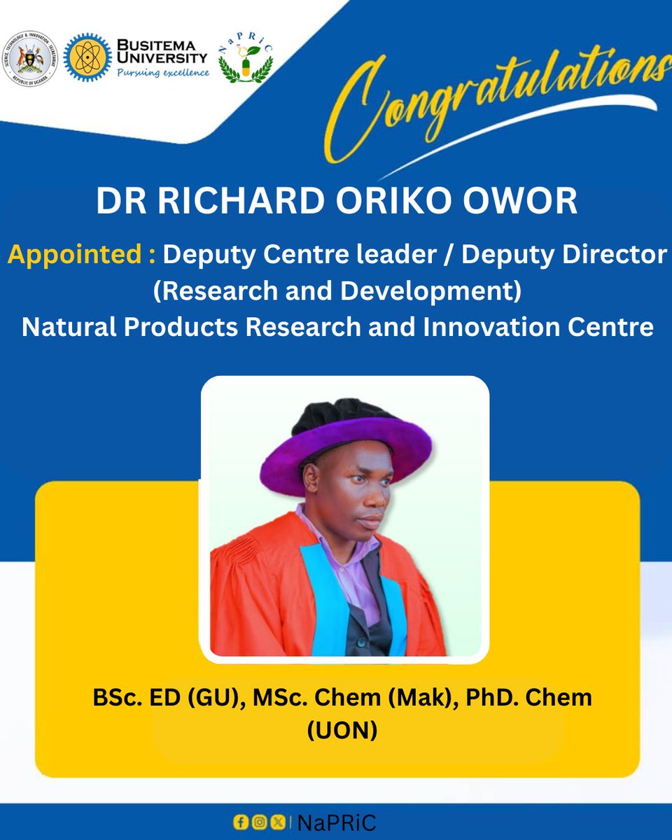 Paul Waako, PhD tweet media