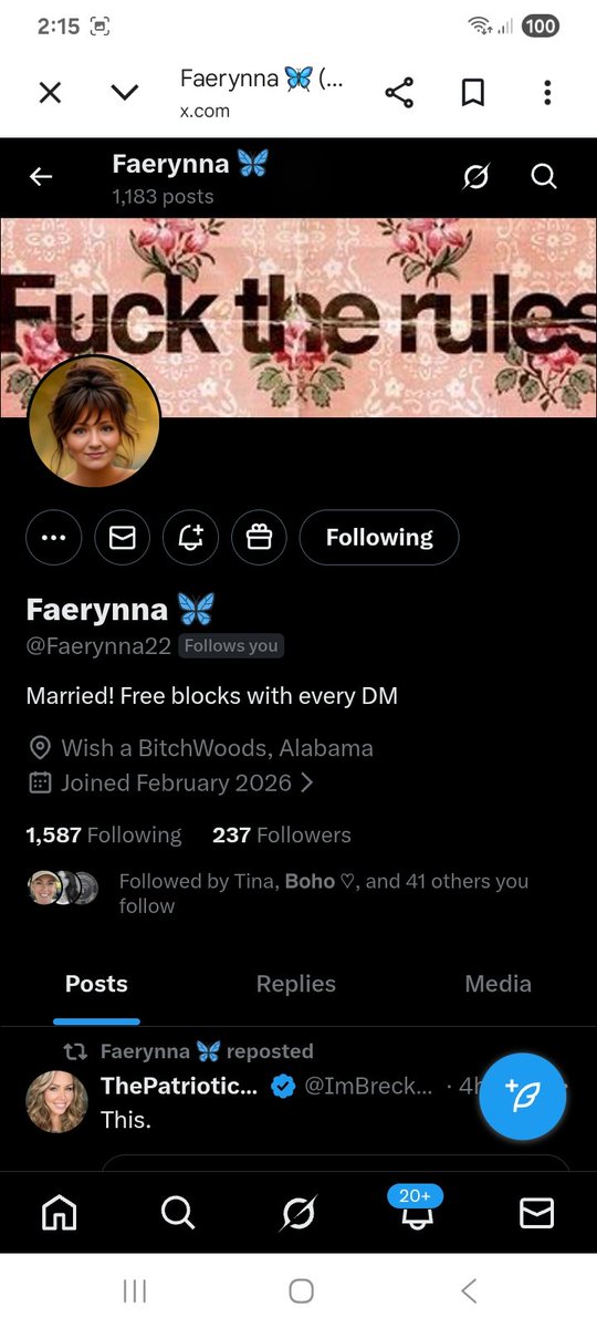 Let's get these conservative American first patriotic woman some new connections 
<a href="/Redd986/">SassyLass</a> 
<a href="/Faerynna22/">Faerynna 🦋</a> 
F&amp;R
🇺🇸