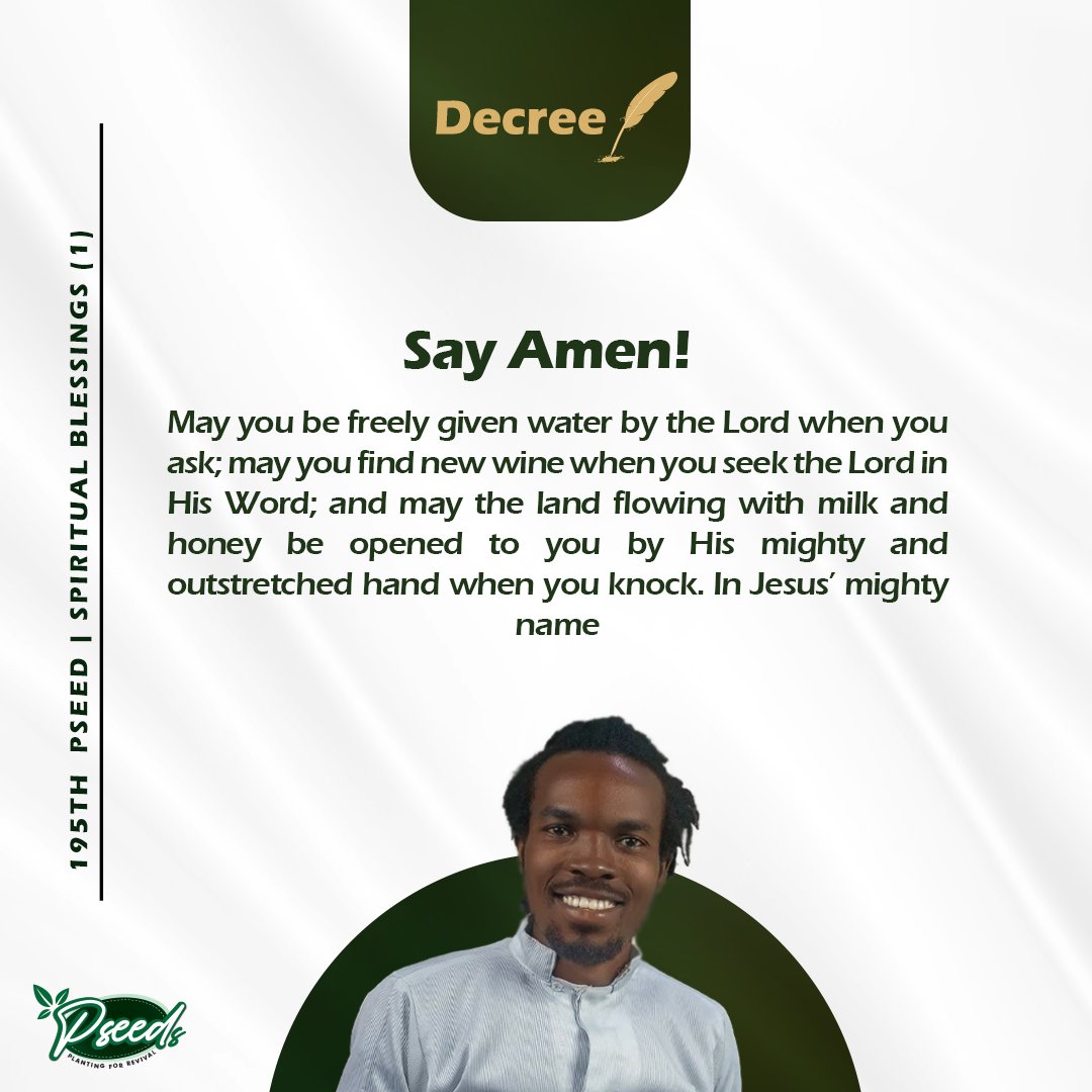 pseedshaven's tweet photo. *The 195TH PSEED*
SPIRITUAL BLESSINGS (1)
Your Gains in Christ
Read &amp; Stay Blessed
.
#prophecy #scripture #exposition #exhortation #decree #pseeds https://t.co/FSvVt2577L