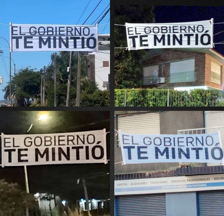 Hacemos un hilo de pasacalles y afines de #ElGobiernoTeMintió ?