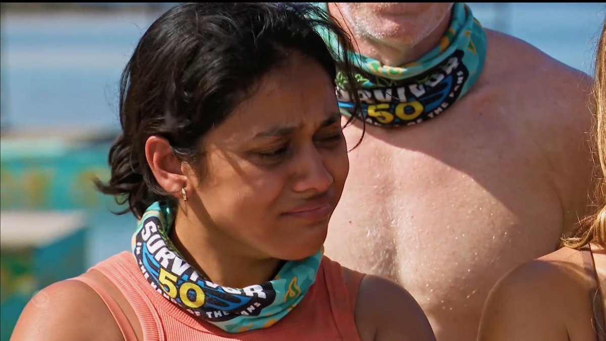 Kamilla’s reaction to losing Kyle to a medevac is heartbreaking. This is the first day of #Survivor that she’s ever played without Kyle in the game #Survivor50