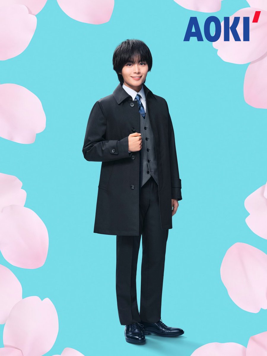 Aoki_sns's tweet photo. なにわ男子 #大西流星 さんの着用モデル紹介

格式の高さを感じる黒をベースに、爽やか・清潔感を連想させるブルータイがポイント👀 https://t.co/iMxQ3T5db2