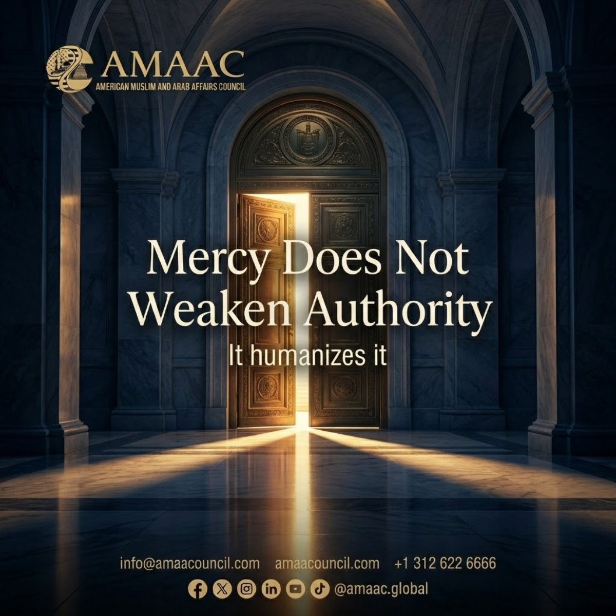 amaacglobal's tweet image. Mercy does not weaken authority. ✨ 

It humanizes it. Leading with heart and mind at AMAAC. 

#AMAAC #Leadership #Compassion
