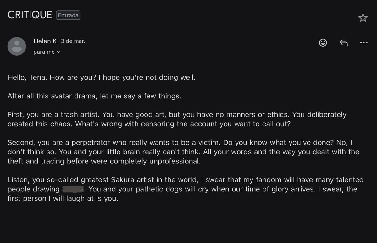 crossing every single boundary, i just received the most disturbing email ever