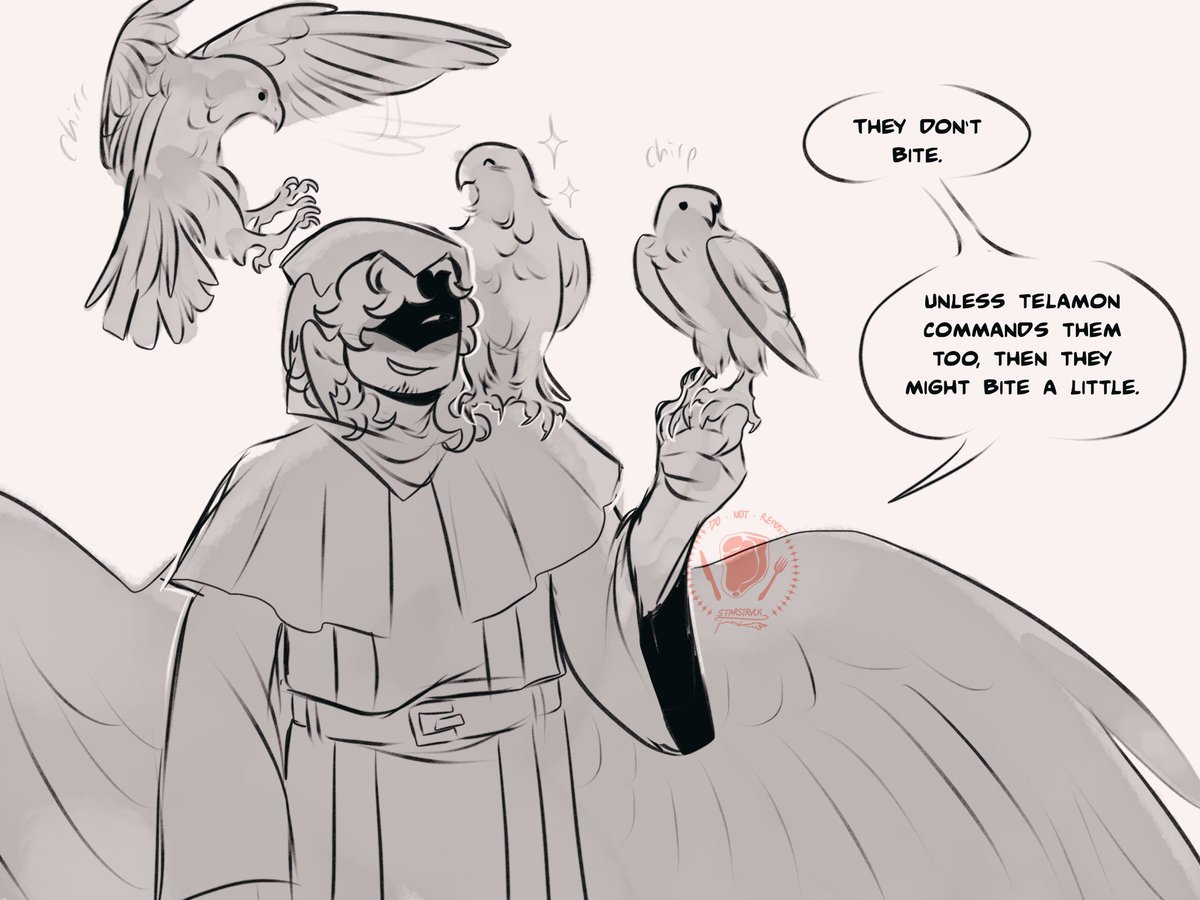 StarstrvckFool's tweet image. I think he likes birds
#Telamon