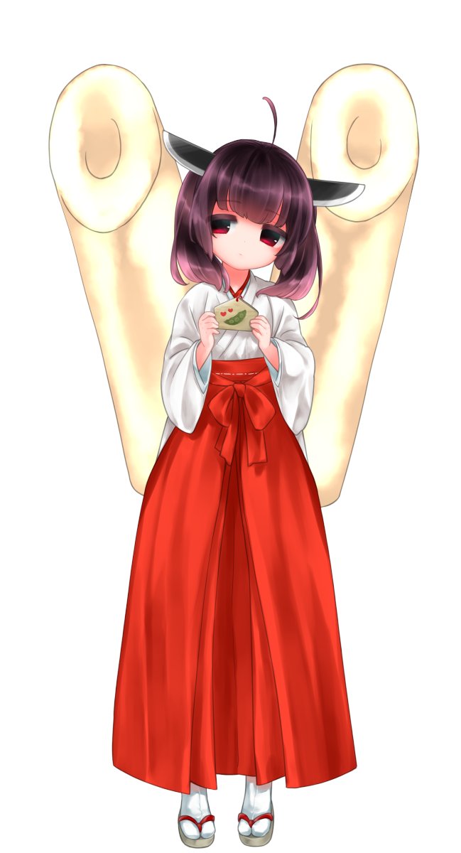 東北きりたん 「きりたんにも巫女服を着てもらいました☆(ゝω・)v #巫女の日」|東北ずん子🫛ずんだもん🫛公式のイラスト