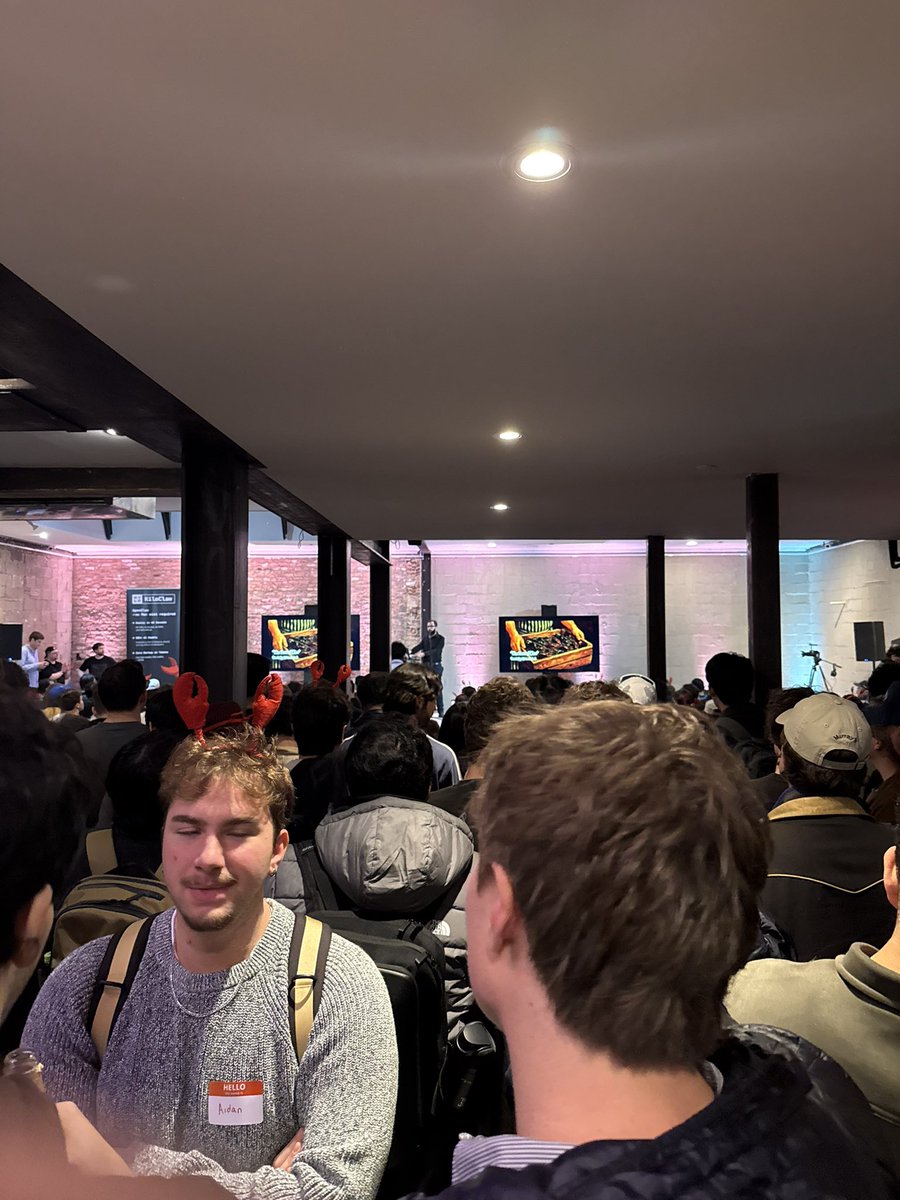 ClawCon NYC had a line around the block and stopped letting people in

So cool talking to people from all walks of life who have found their inner productive child unlocked 

Here’s the one shitty picture I took