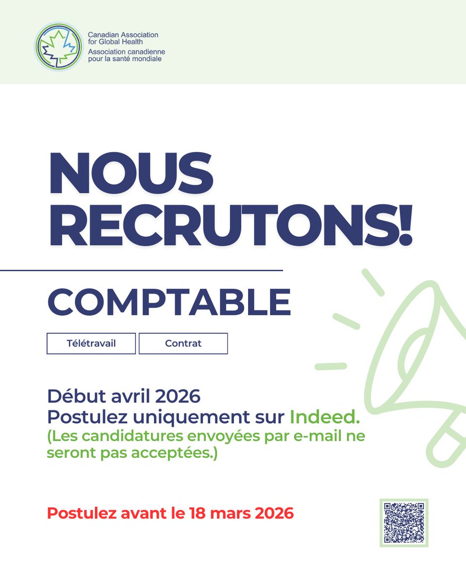 CAGH_ACSM's tweet photo. Rejoignez notre équipe ! ACSM recrute un comptable contractuel.
📌Postulez uniquement sur Indeed. https://t.co/RqZJKJZJda
#ACSM #SantéMondiale #Postuler #Indeed #OffreEmploi #AlerteEmploi #Télétravail https://t.co/Ao75UGnJOQ