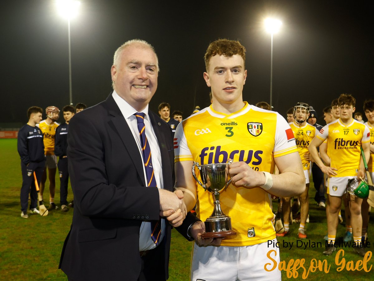 thesaffrongael.com/2026/03/05/ant… 
Antrim beat Down  in U20 Hurling final 
<a href="/Davitts1912/">Davitts GAC</a> @ShaneUiNeill <a href="/OisinsClg/">Oisíns Clg</a> <a href="/RuairiOgCLG/">Ruairí Óg Cushendall</a>
<a href="/Cushendun_GAC/">Cushendun GAC</a> <a href="/CareyFaughsGAC/">Carey Faughs GAC</a> <a href="/GlenRoversArmoy/">GlenRoversArmoyGAC</a>
<a href="/McQuillanGAC/">McQuillan GA&CC Ballycastle</a> <a href="/loughgielgac/">Loughgiel Shamrocks</a> <a href="/DunloyGAC/">Dunloy Cuchullains</a> <a href="/AhoghillGAA/">St. Mary's Ahoghill</a>
<a href="/KickhamsCreggan/">Kickham's GAC Creggan</a> <a href="/naomheoinclg/">Naomh Eoin CLG</a> <a href="/RossaGACBelfast/">O'Donovan Rossa GAC</a> <a href="/naomhgall/">Naomh Gall</a>