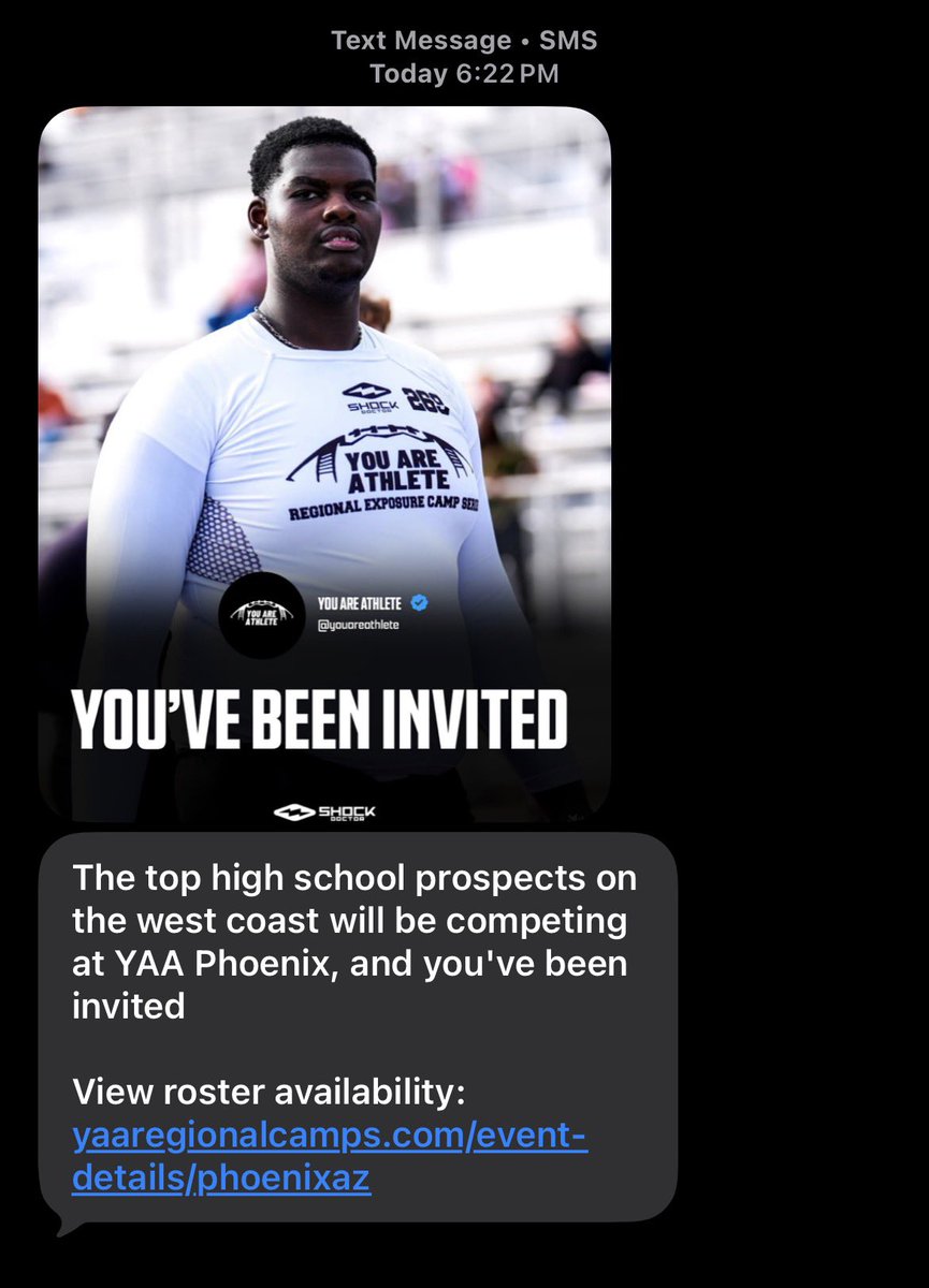 LeviShadeAZ's tweet photo. I would like to thank @youareathlete for the camp invite and this amazing opportunity! https://t.co/1PYELSBwWL