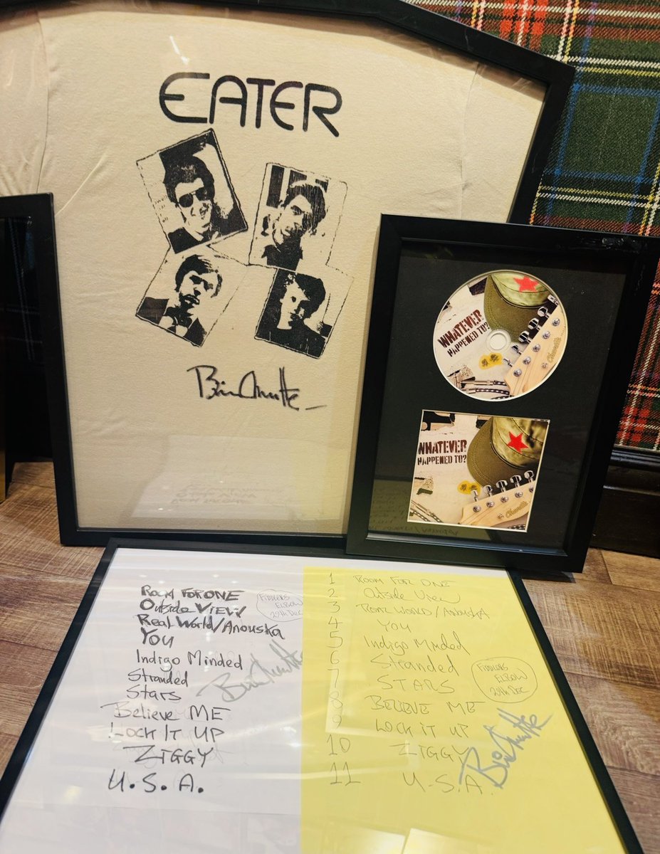 EATERのギタリストBrian Haddon直筆サイン入り 70's オリジナルEATER T