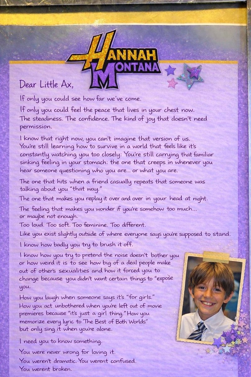 AxiCyrus's tweet photo. A letter to little me 💜💛 https://t.co/dy11Ax07qe