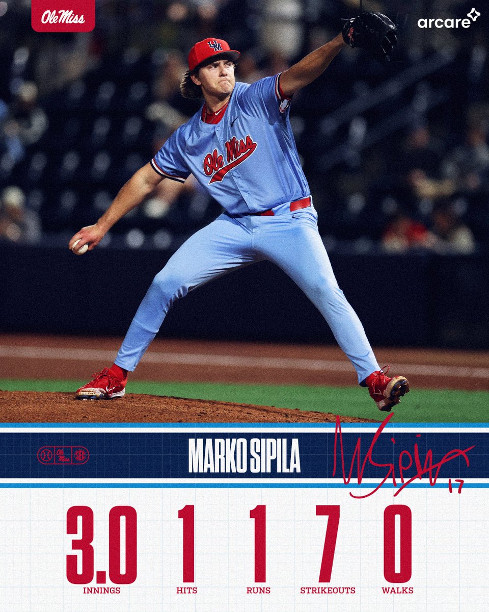 OleMissBSB's tweet photo. Final line for @SipilaMarko 💪 https://t.co/CbHjGhEeif