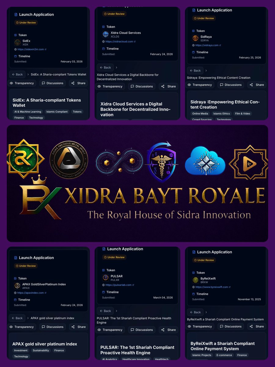 wreixidra's tweet photo. All flagship pillars of XidraBayt Royale #ByReiXwift, #APAX, #SidEx, #SidRaya, #XidraCloudServices, and #PULSAR have officially concluded and have been successfully submitted for review.
As we await launch approval, the Founders and Core Team extend our deepest gratitude to our loyal supporters and visionary investors who have stood with us, believed in our mission, and trusted the journey from day one.
Your confidence fuels our momentum.
We now look forward with optimism and anticipation to positive updates from the Sidra Core Team. The foundation has been laid, the pillars are in place, and the vision remains stronger than ever.
Together, we move forward to elevate, to innovate, and to reach new heights and milestones.
@XidraBaytRoyale @maljefairi @sidrachain @Sidraholding @matthewberghdal @josemorenosdz