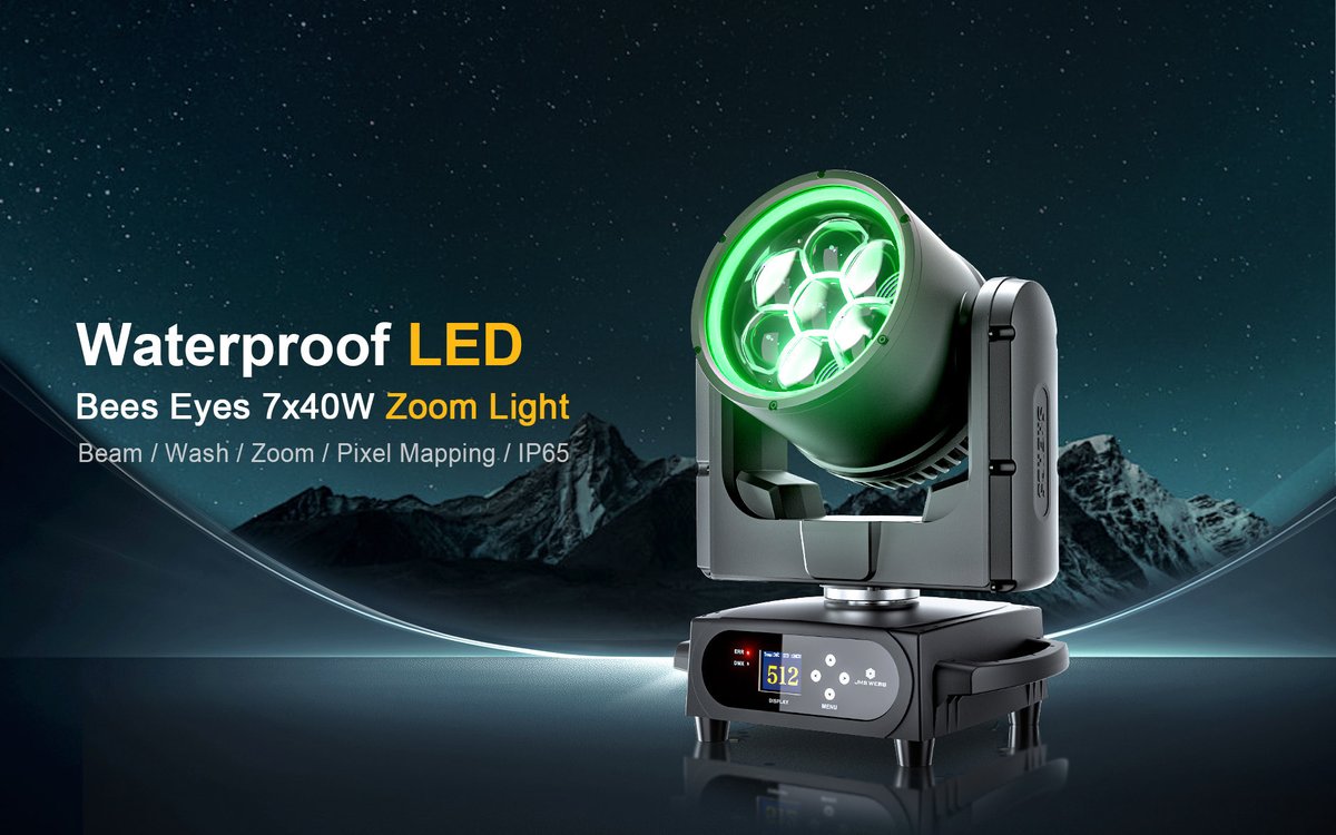 SHEHDS_Stage's tweet image. New Arrival: Waterproof 7x40W Bee Eye Moving Head Light ✨
✅Beam • Wash • Zoom
✅RGBW / RGBL / RGBLAC
✅IP65 waterproof. 
🎉 Launch Special: 12% OFF
🤝 B2B &amp;amp; Wholesale: Discover more pro-gear and business support at shehds.net
#djlight #StageLight #Waterproof