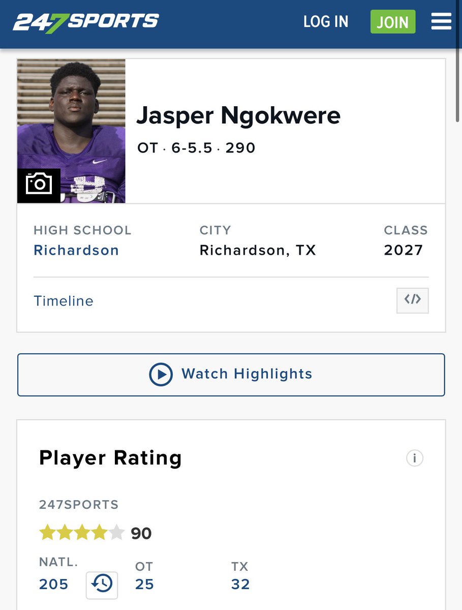 jasper2027's tweet photo. Thank you for the ranking @247Sports https://t.co/pc27AxZT0k
