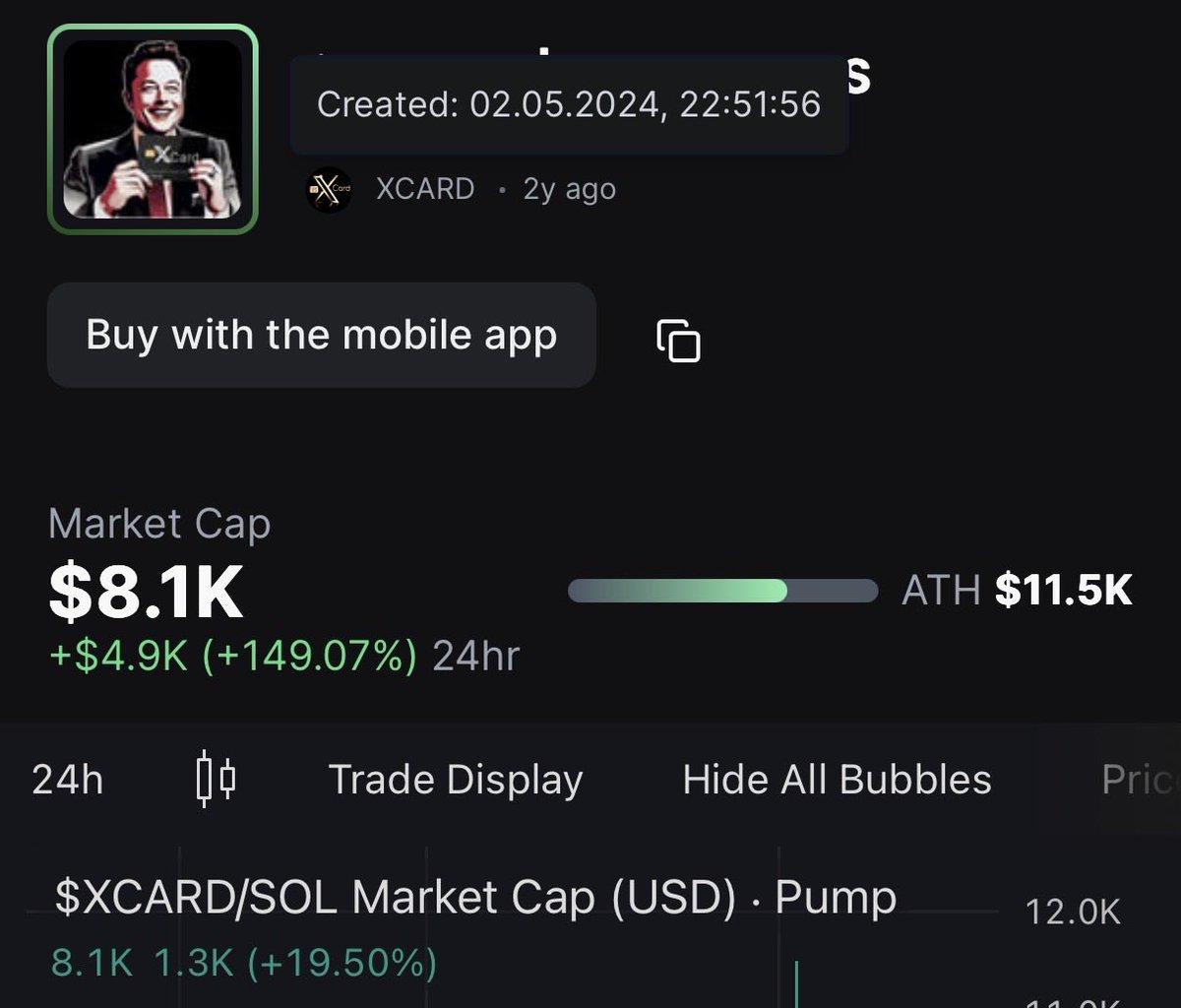 aplusdex's tweet photo. @elonmusk What a hell this is a true og $XCARD, so time send this gem, only 8k, next leg 1mil

Og $XCARD created 02.05.24

BU9KGa1tZDcQHEb5bT5tbmxPCSMsRUFs3xNqSXstGB4w https://t.co/OWp3Q8SdX9