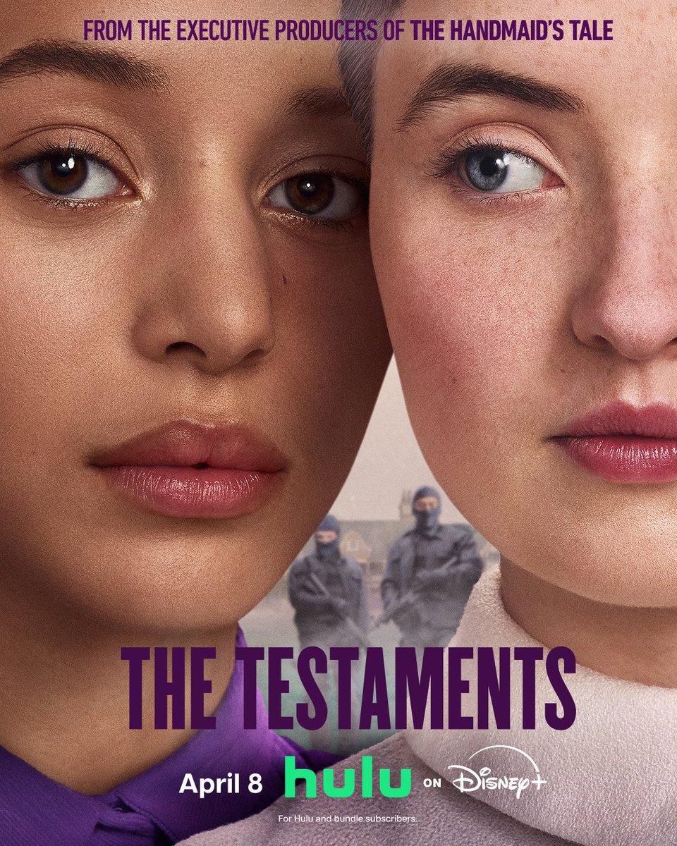 testamentshulu's tweet photo. It's time to choose your own destiny. 

#TheTestaments premieres April 8 on @hulu and Hulu on Disney+. https://t.co/y7RDrDN2UZ