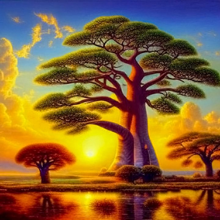 nikonino's tweet photo. Art of the Day! "African Baobab". Buy at: https://t.co/JkYmDutwMl https://t.co/RBC0uCjbMa