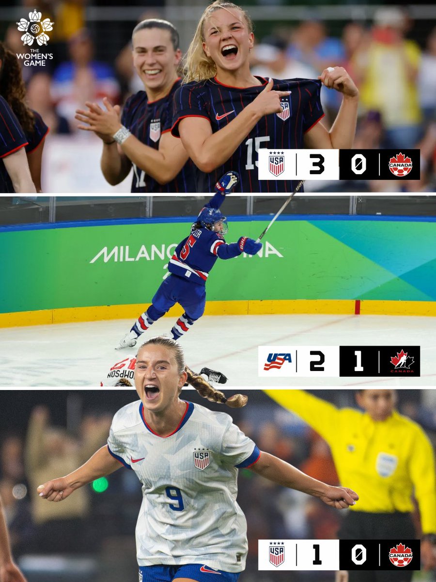 One thing about US women's sports, we LOVE beating Canada 😏
