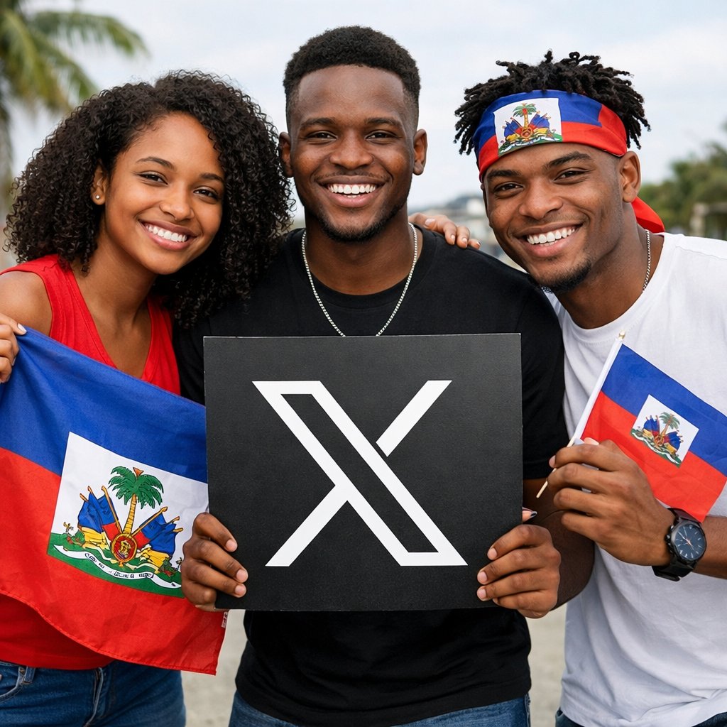 Ou se Ayisyen ? 
Mwen poko swiv ou ?
Avanse !!!

Lage Username ou.
Swiv tout moun ki entèraji nan X sa.