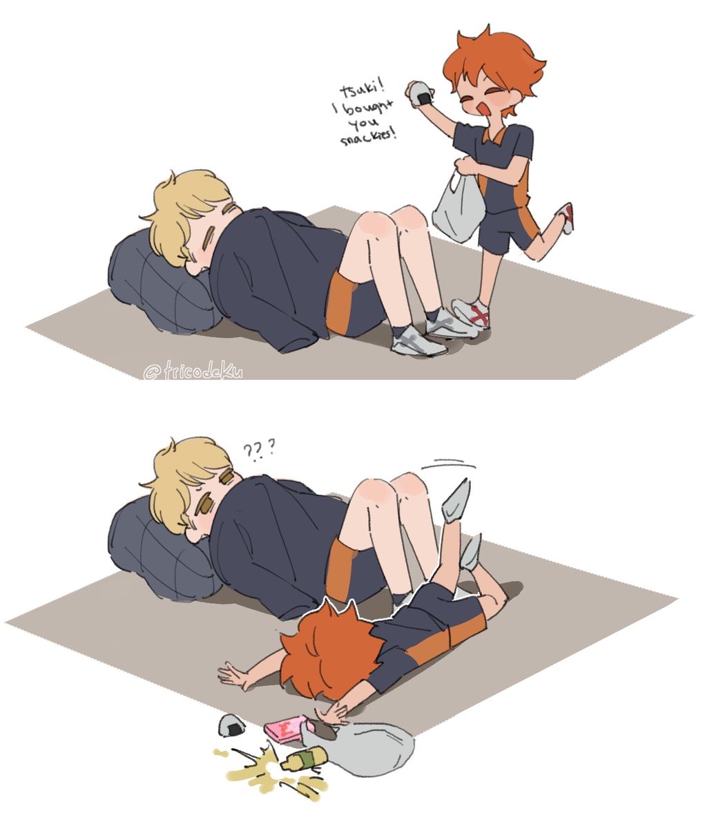 tricodeku's tweet photo. tripping hazard #tsukihina https://t.co/h2sLKoQrc7