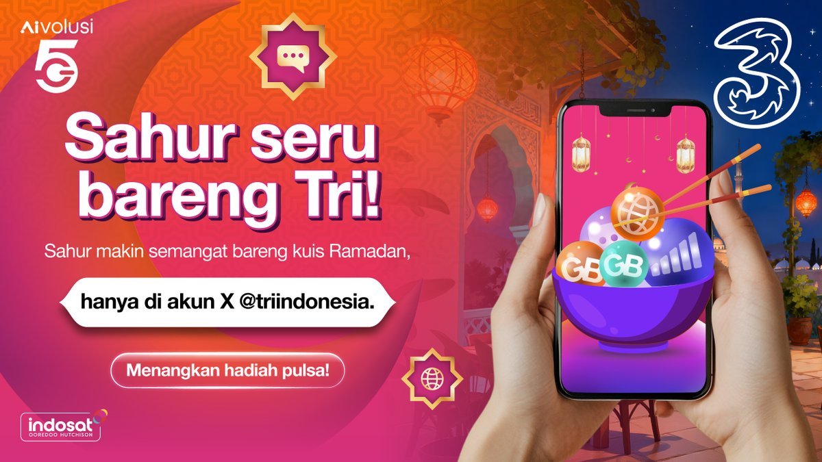 Bangun sahur kumpulin nyawa duluu... sambil ikut kuis #PilihanBijak!

Kali ini jawab cepettt
Kamu tim alarm 1x langsung bangun atau 5x snooze?

Kasitau jawabanmu di kolom komentar, 3 orang dengan jawaban paling spam akan MinTri kasih pulsa masing-masing 100 ribu! Jangan lupa