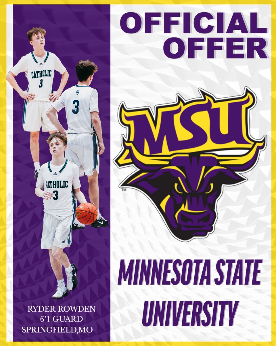 BBall_Movement's tweet photo. Catholic and @YandersLaw Guard @RyderRowden3 has picked up an offer from Minnesota State University. The sharpshooting floor general's stock is on the rise 📈 https://t.co/tsehXo1oOB
