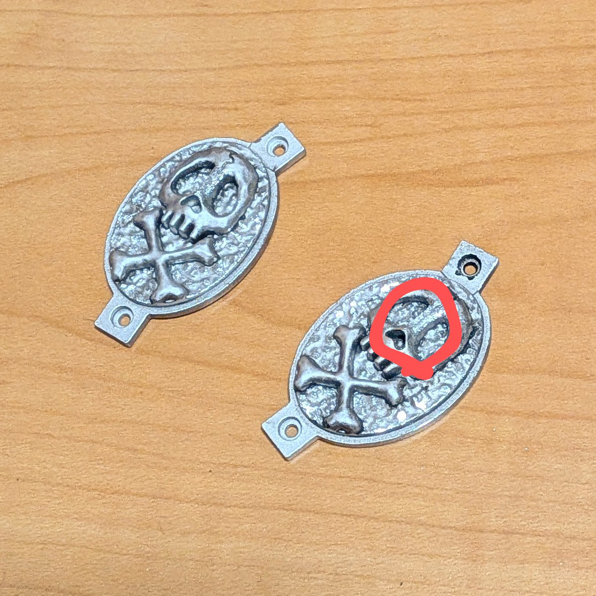 ands_hobby's tweet photo. コスモドラグーン備忘録⑬
せっかくなのでドクロマークも少しいじりました
目と目の間が高いので、少し削るとよい感じです
#銀河鉄道999 #アルカディア号 #アシェット #コスモドラグーン #CosmoDragoon https://t.co/4IWGs71wDo