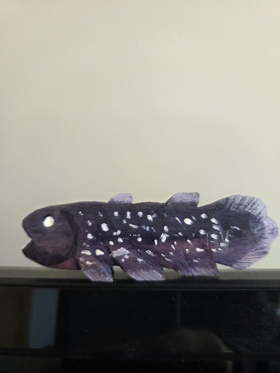 シーラカンスの木彫り