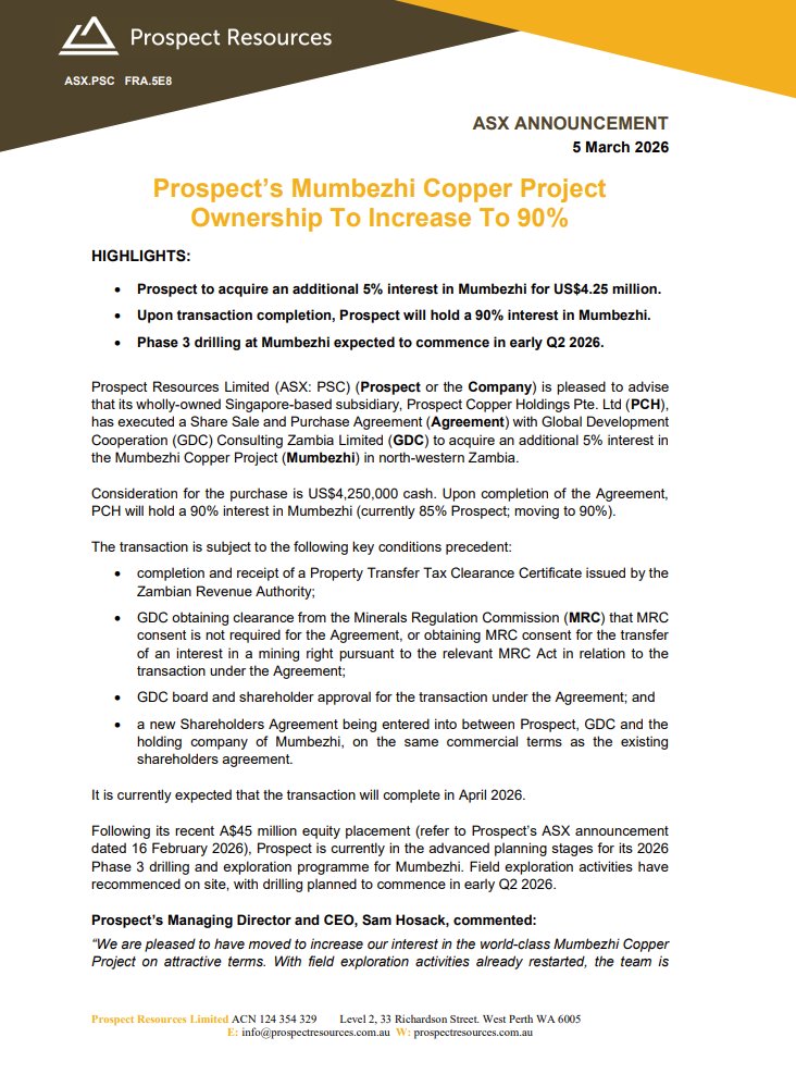 Prospect Resources Ltd tweet media