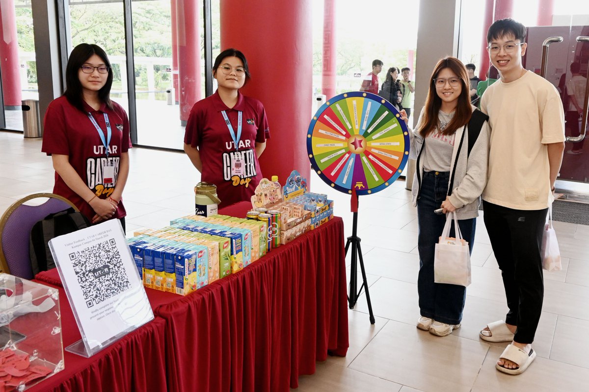 UTARnet's tweet image. UTAR Kampar Career Day 2026 brought career connections back to campus!

UTAR connected students and visitors with 50+ reputable employers on 4 Mar 2026, opening doors to diverse career insights and opportunities across industries.

#UTAR #CareerFairMalaysia #Opportunities