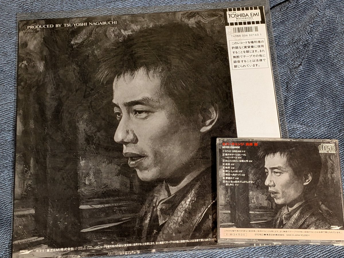 1988年3月5日長渕剛のアルバム「NEVER CHANGE」が発売されて今日で38年